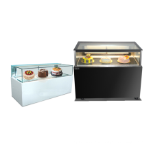 custom size Right angle refrigerated cake display case freezer cabinet showcase